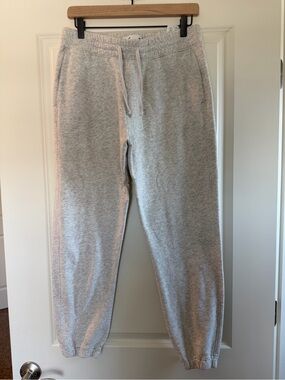 Hollister Light Gray Men's Fleece Joggers